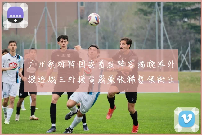 广州豹对阵国安首发阵容揭晓单外援迎战三外援黄晟豪张稀哲领衔出战